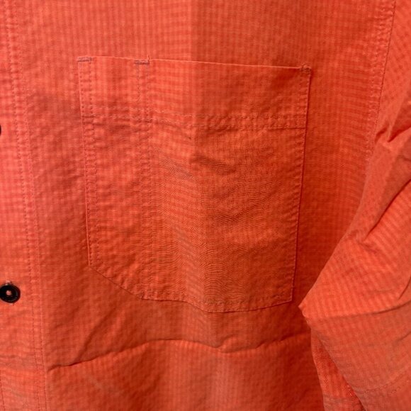 Royal Robbins button down shirt orange short sleeve size L Summer Casual - Picture 7 of 13